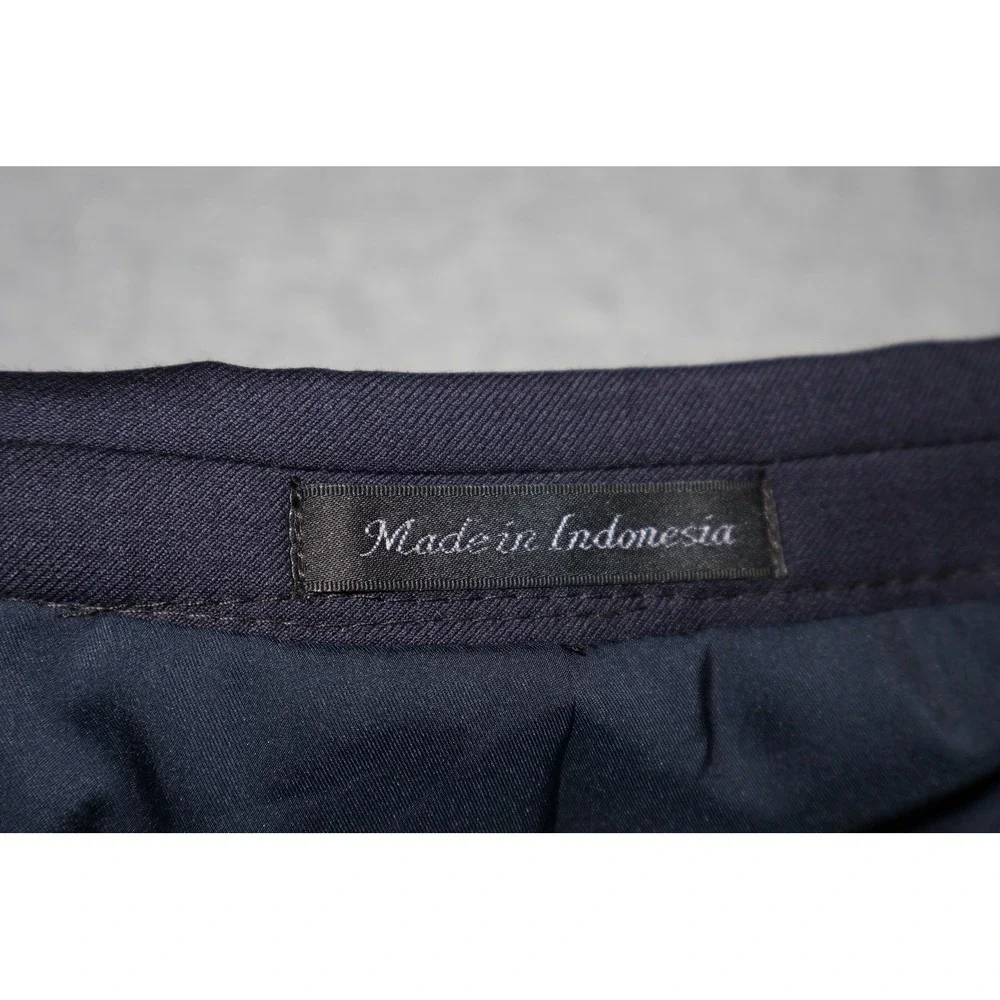 Lauren Ralph Lauren Blazer Mens 48L Navy Blue Wool Two Button Gold Crest